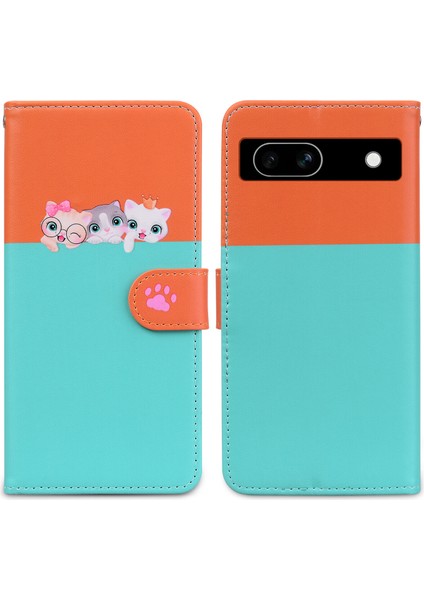 Google Pixel 7A Sevimli Hayvan Desenli Kart Yuvalı Cüzdan Kılıfı (Yurt Dışından) indirimleri