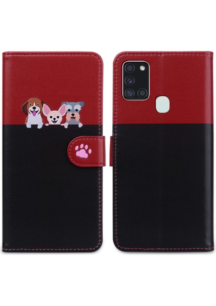 Samsung Galaxy A21S Sevimli Hayvan Desenli Kart Yuvalı Cüzdan Kılıfı (Yurt Dışından) indirimleri