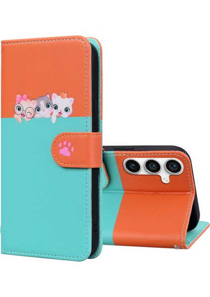 Samsung Galaxy S23 Fe Sevimli Hayvan Desenli Kart Yuvalı Cüzdan Kılıfı (Yurt Dışından) fırsatları