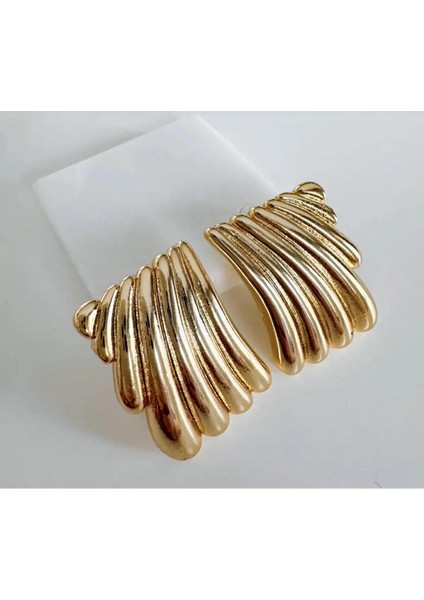 Yeni Sezon Gold Hailey Plaka Küpe STK-KPE-000156 fiyatları