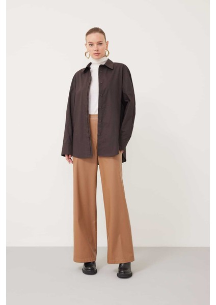 Boyfriend Gömlek Kahve K2413546_005 modelleri