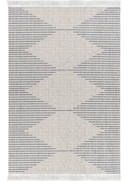 Dijital Salon Halısı Yıldız Deri Kaymaz Taban Saçaklı Iskandinav Kay Lacivert fiyatları