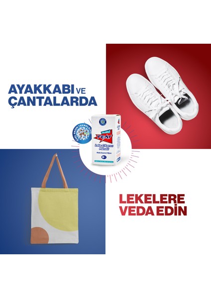 Leke Çıkarıcı Mendil 8'li 2 Kutu (16 Adet Mendil) + Feat Leke Çıkarıcı Sprey 50 ml