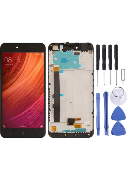 Xiaomi Redmi Için Tft LCD Ekran Not 5A Prime / Remdi Y1 Dijital Eden Tam Montaj Çerçeveli - Siyah (Yurt Dışından)