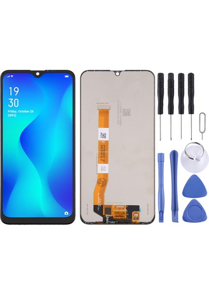 Oppo A1K / Realme C2 RMX1941 / Realme C2 2020 / Realme C2S Için Tft LCD Ekran Sayısallaştırıcı Tam Montaj (Siyah) (Yurt Dışından)