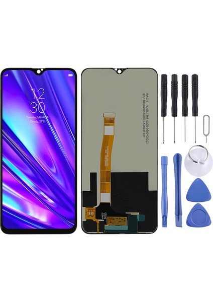 Oppo Realme 5 Pro / Realme Q Için Tft LCD Ekran Sayısallaştırıcı Tam Montajlı (Yurt Dışından)