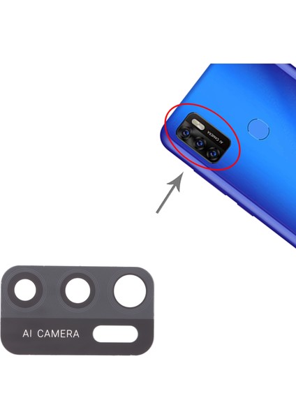 Zte Blade A7S 2020 Için 10 Adet Arka Kamera Lensi (Yurt Dışından)