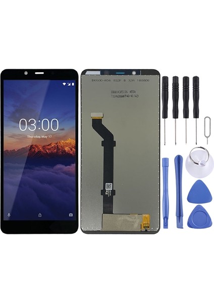 Nokia 3.1 Için Tft LCD Ekran Plus Dijitalleştirici Tam Montaj (Siyah) (Yurt Dışından)