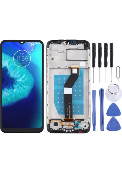 Motorola Moto G8 Power Lite Için Dijitalleştirici Tft LCD Ekran - Siyah (Yurt Dışından)