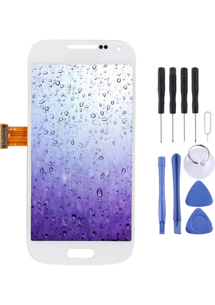 Galaxy S Iv Mini / I9195 / I9190 Için Süper Amoled LCD Ekran Digitizer Tam Embly (Beyaz) (Yurt Dışından)