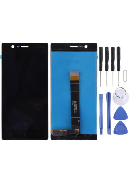 Nokia 3 Için LCD Ekran + Dokunmatik Panel (Yurt Dışından)