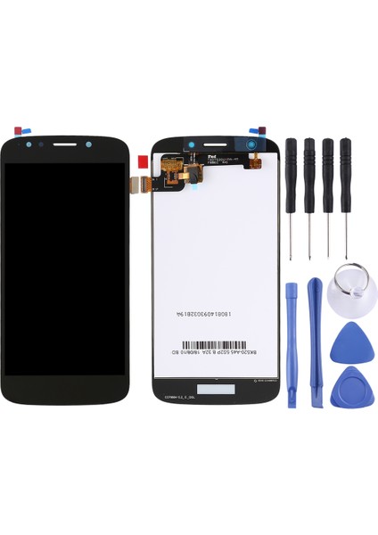 Motorola Moto E5 Için Dijitalleştirici Tft LCD Ekran - Siyah (Yurt Dışından)