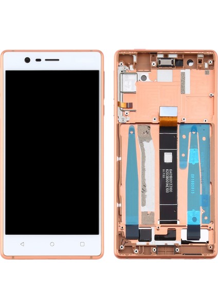 Nokia 3 TA-1032 Sayısallaştırıcı Için Tft LCD Ekran Çerçeve ve Yan Anahtarlar (Siyah) (Yurt Dışından)