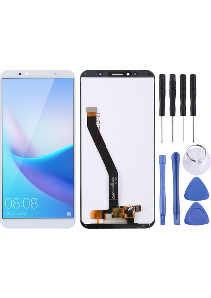 Huawei Honor 7A Için Dijitalleştirici Tft LCD Ekran - Beyaz (Yurt Dışından)