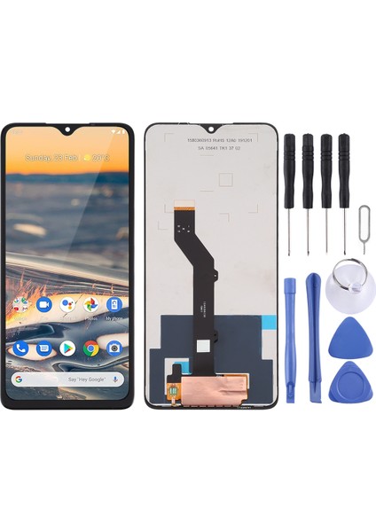 Nokia 5.3 TA-1227 / TA-1229 / TA-1223 / TA-12234 Için Tft LCD Ekranı Sayısallaştırıcı Tam Montaj (Siyah) (Yurt Dışından)