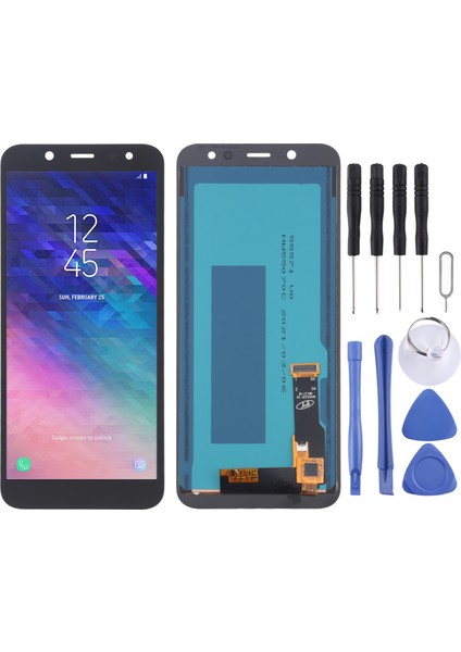 Galaxy A6 Için Tft LCD Ekranı (2018) Sayısallaştırıcı Tam Embly (Siyah) ile A600F (Yurt Dışından)