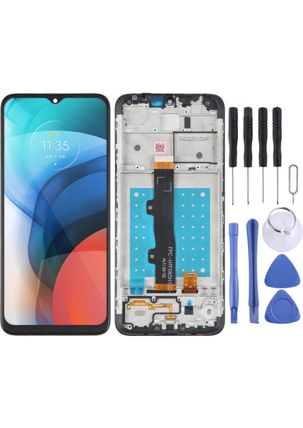 Motorola Moto E7 Için Dijitalleştirici Tft LCD Ekran - Siyah (Yurt Dışından)