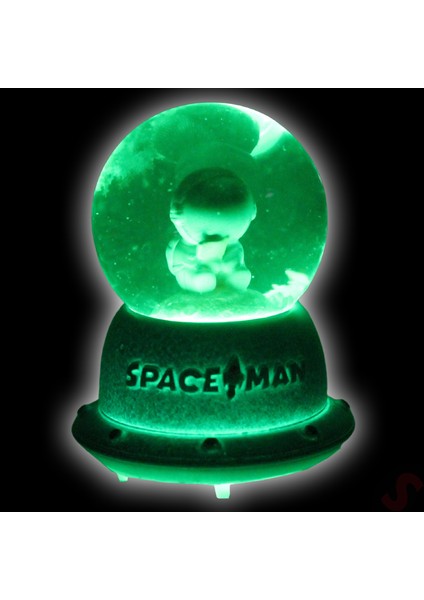Uçuşan Yıldızlı,7,5cm x 4,5cm LED Işıklı Astronot Küre - Mavi fiyatları