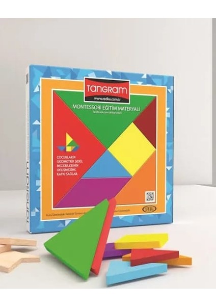 Renkli Tangram 7 Li Montessori Eğitim Materyali