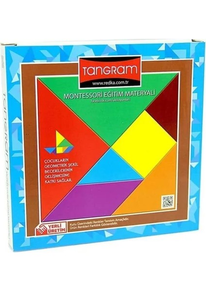 Renkli Tangram 7 Li Montessori Eğitim Materyali modelleri