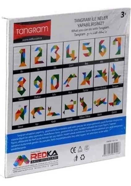 Renkli Tangram 7 Li Montessori Eğitim Materyali indirimleri
