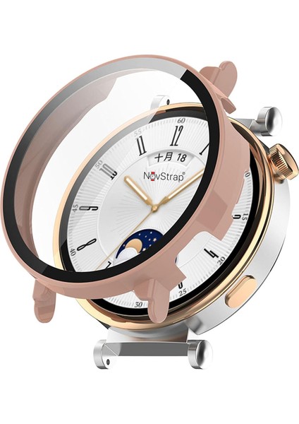 Huawei Watch Gt4 41MM ile Uyumlu Ekran Koruyucu Cam ve Kasa Koruyucu Kılıf Sert Pc