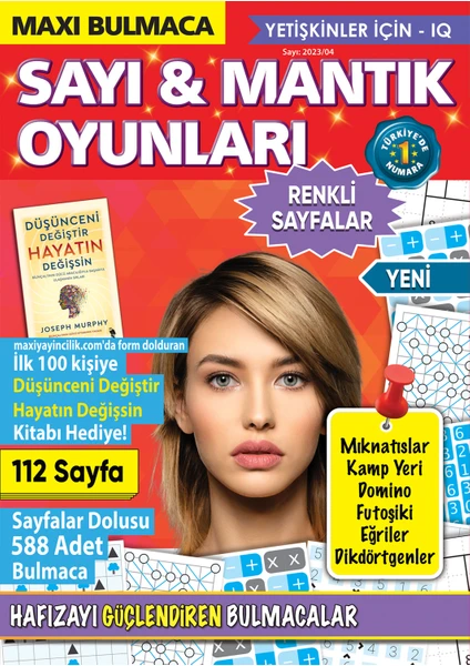 Sayı ve Mantık Oyunları 4. Sayı - 2023