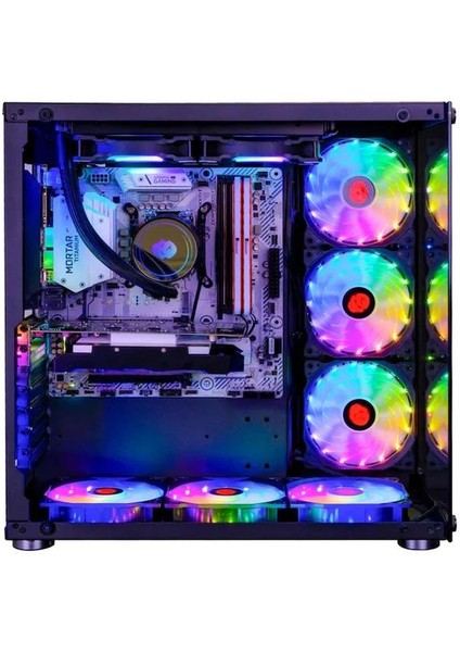 Cold Power Atx 7 * Argb Sessiz Fan Temper Cam Gaming Rgb Kontrolcüsü ve Uzaktan Kumanda Kasa