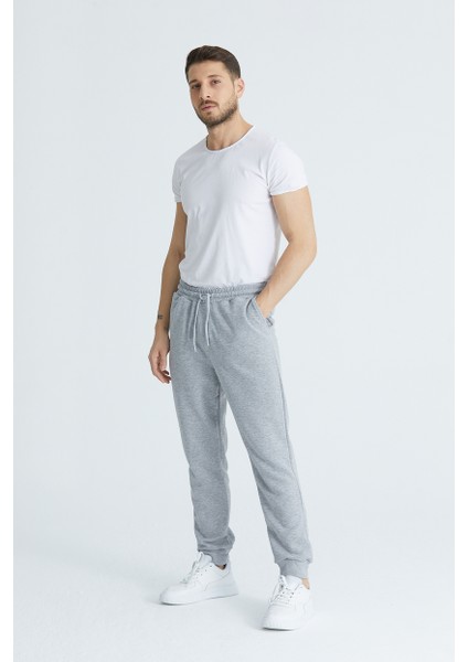 Erkek Basic 3 Iplik Regular Fit Paçası Ribanalı Eşofman Altı