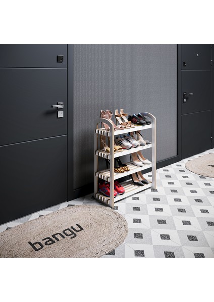 Demonte Portatif 4 Raflı Ayakkabılık Çok Amaçlı Dolap Antre Kapı Önü %100 Mdf fiyatları