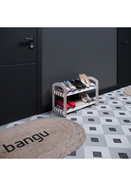 Demonte Portatif 2 Raflı Ayakkabılık Çok Amaçlı Dolap Kapı Önü Antre Hol %100 Mdf fiyatları