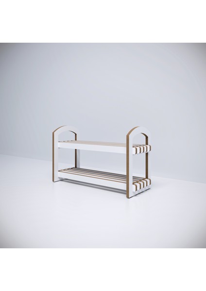 Demonte Portatif 2 Raflı Ayakkabılık Çok Amaçlı Dolap Kapı Önü Antre Hol %100 Mdf indirimleri