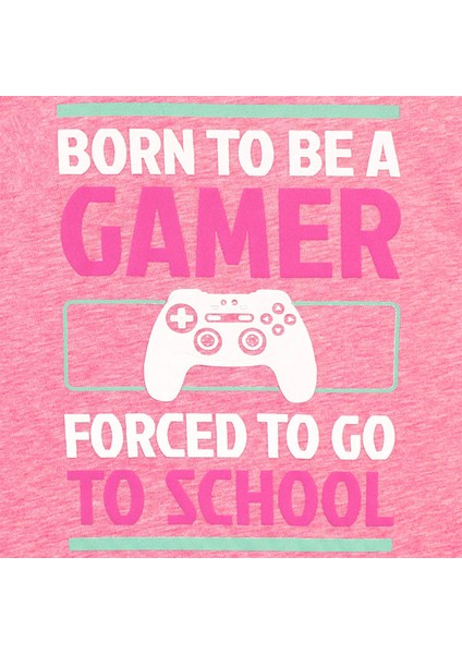 Gamer Kız Çocuk Pembe Gecelik modelleri