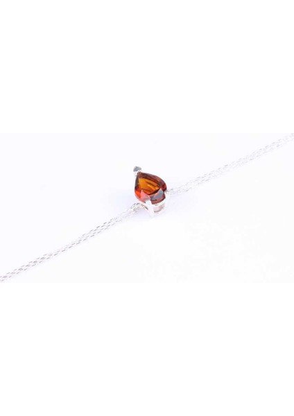 925 Ayar Gümüş Smoky Quartz Taşlı Bileklik