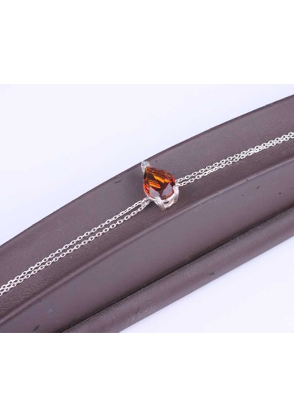 925 Ayar Gümüş Smoky Quartz Taşlı Bileklik