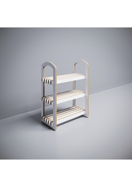 Demonte Portatif 3 Raflı Dar Ayakkabılık Çok Amaçlı Dolap Antre Kapı Önü %100 Mdf indirimleri