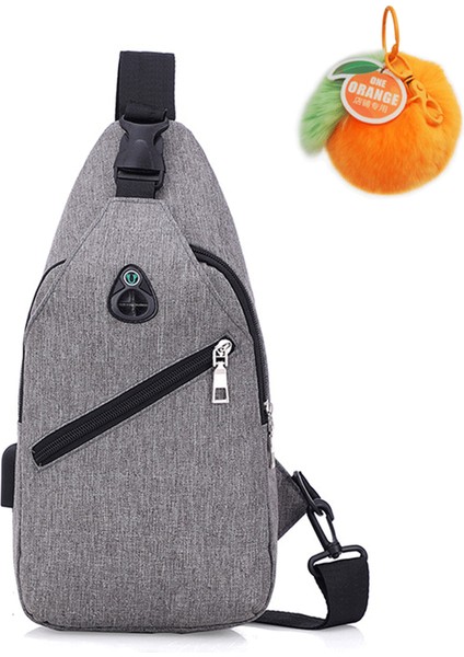 Mini Düz Renk Göğüs Çantası (Yurt Dışından)