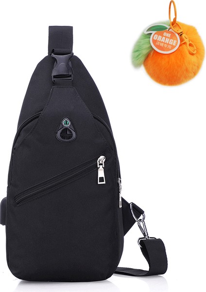 Mini Düz Renk Göğüs Çantası (Yurt Dışından)