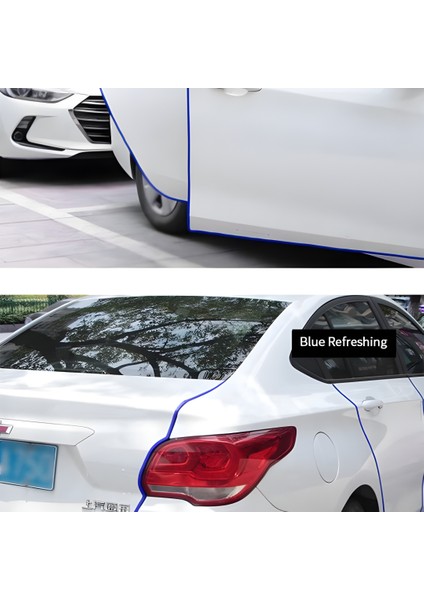 Audi A6 Oto Araç Kapı Koruma Fitili 5metre Parlak Mavi Renk