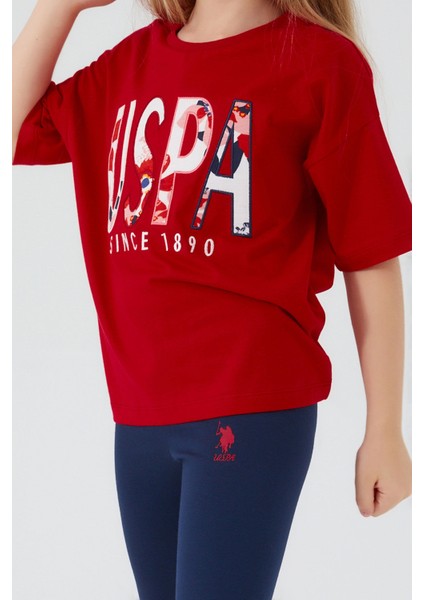 Kız Garson Bermuda Tayt Takım Kırmızı fırsatları