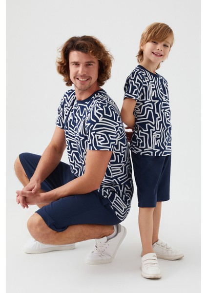 Maze Lacivert Erkek Bermuda Pijama Takım fiyatları