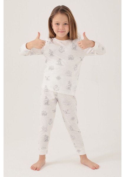 Krem Pijama Takımı