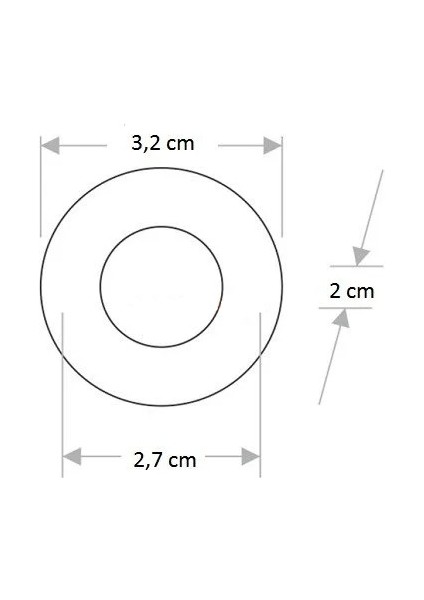 1,5W Yıldız Spot Power Ledli Beyaz K.(Gışığı)