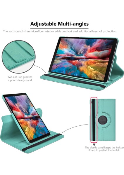 Case Logic Samsung Galaxy Tab A9 8.7 Inç Uyumlu Kılıf 360 Dönebilen Standlı Kapak Ekran Koruyucu SM-X110