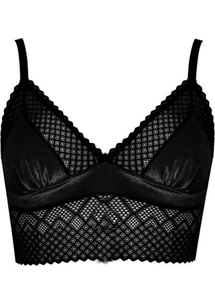 Bralet Sütyen Takım Kadife Dantelli Desteksiz Balensiz Koza 80263 fiyatları