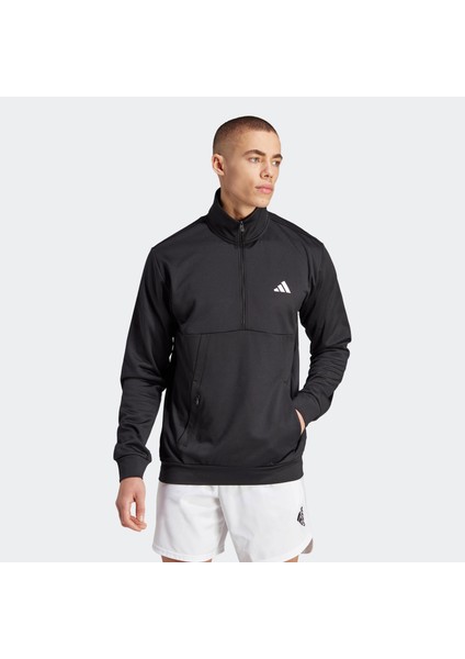 Game And Go Small Logo Erkek Siyah Sweatshirt (HZ3055)