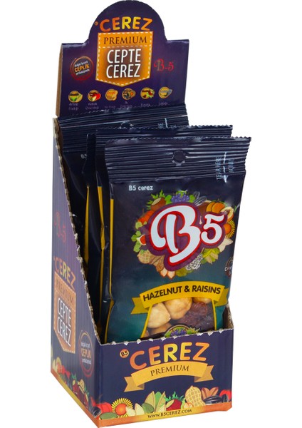 Fındık & Üzüm Karışık Kuruyemiş Paketi 4 x 30 gr