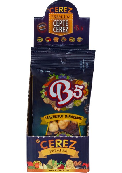 Fındık & Üzüm Karışık Kuruyemiş Paketi 4 x 30 gr fiyatları
