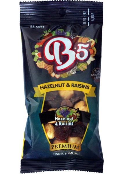 Fındık & Üzüm Karışık Kuruyemiş Paketi 4 x 30 gr modelleri