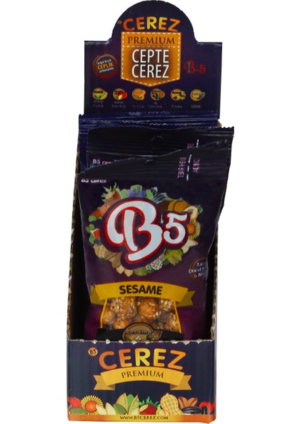 B5 Çerez Susamlı Leblebi 4 x 30 gr